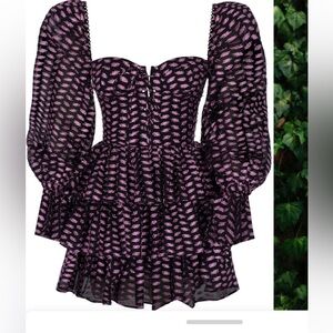 NEW ARRIVALS - Bowie In Golden Years Dress Stargazer Lily Sz 38 / S Small NWT